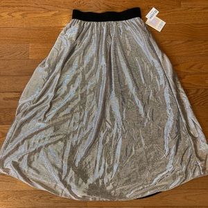 NWT Metallic Elegant Lucy Skirt LuLaRoe S